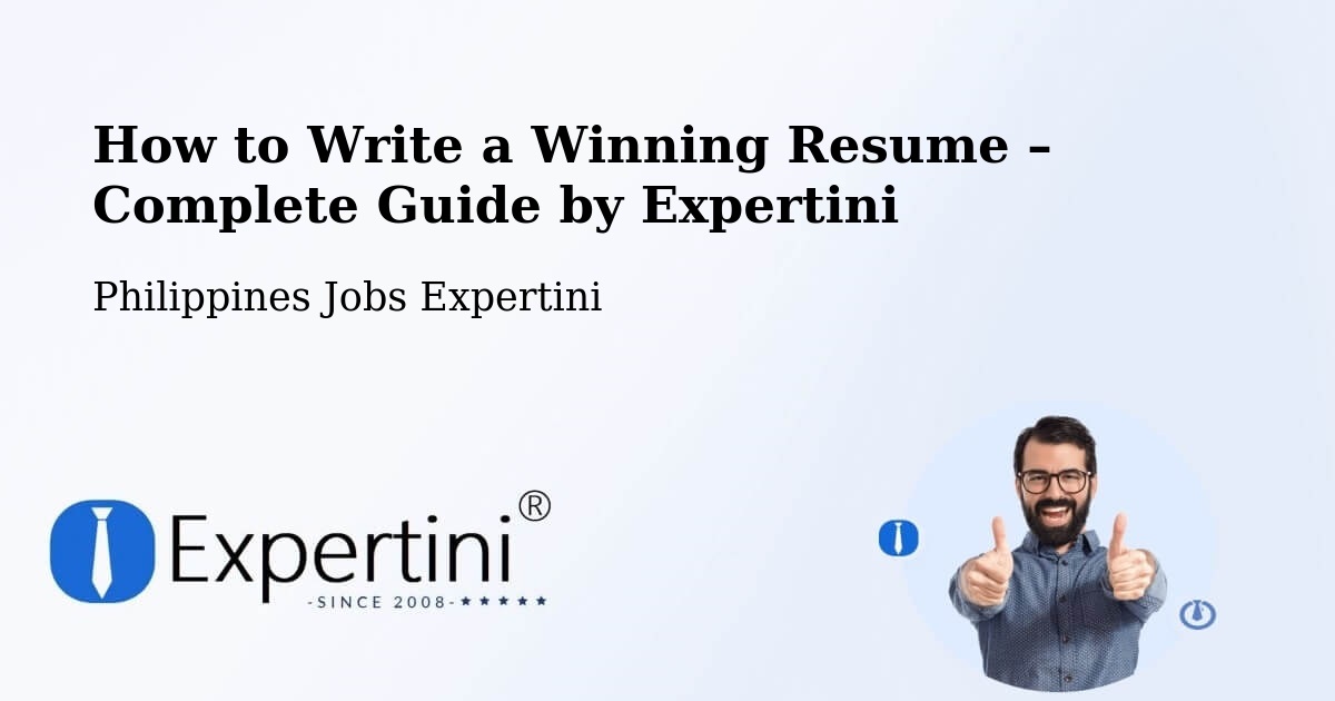 Resume Writing Guide for Job Seekers – Dapitan - Dapitan, Philippines Jobs Expertini